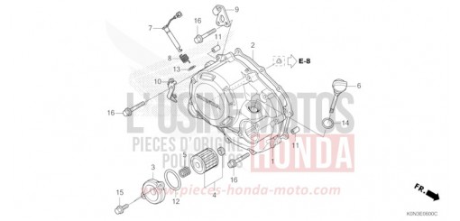 COPERCHIO CARTER MOTORE DESTRO CBF125MER di 2024